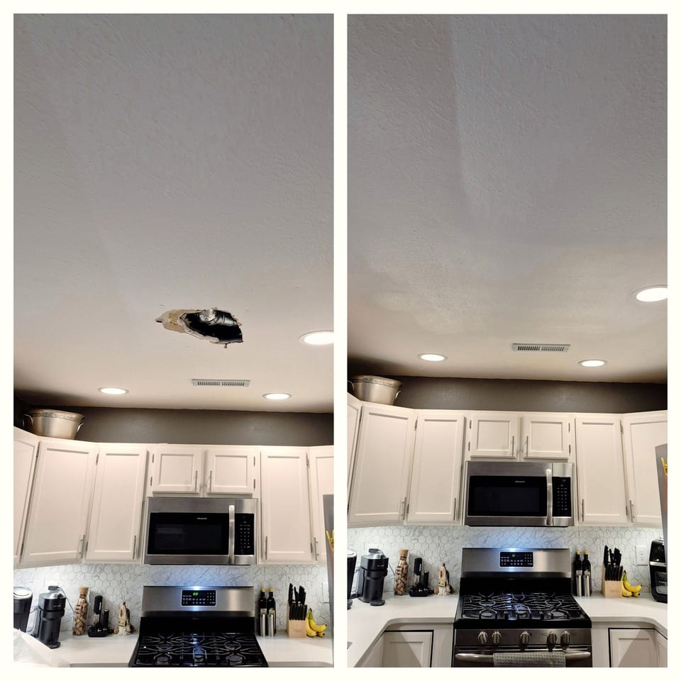 Kitchen Ceiling Repair: Tackling Water Damage with Precision